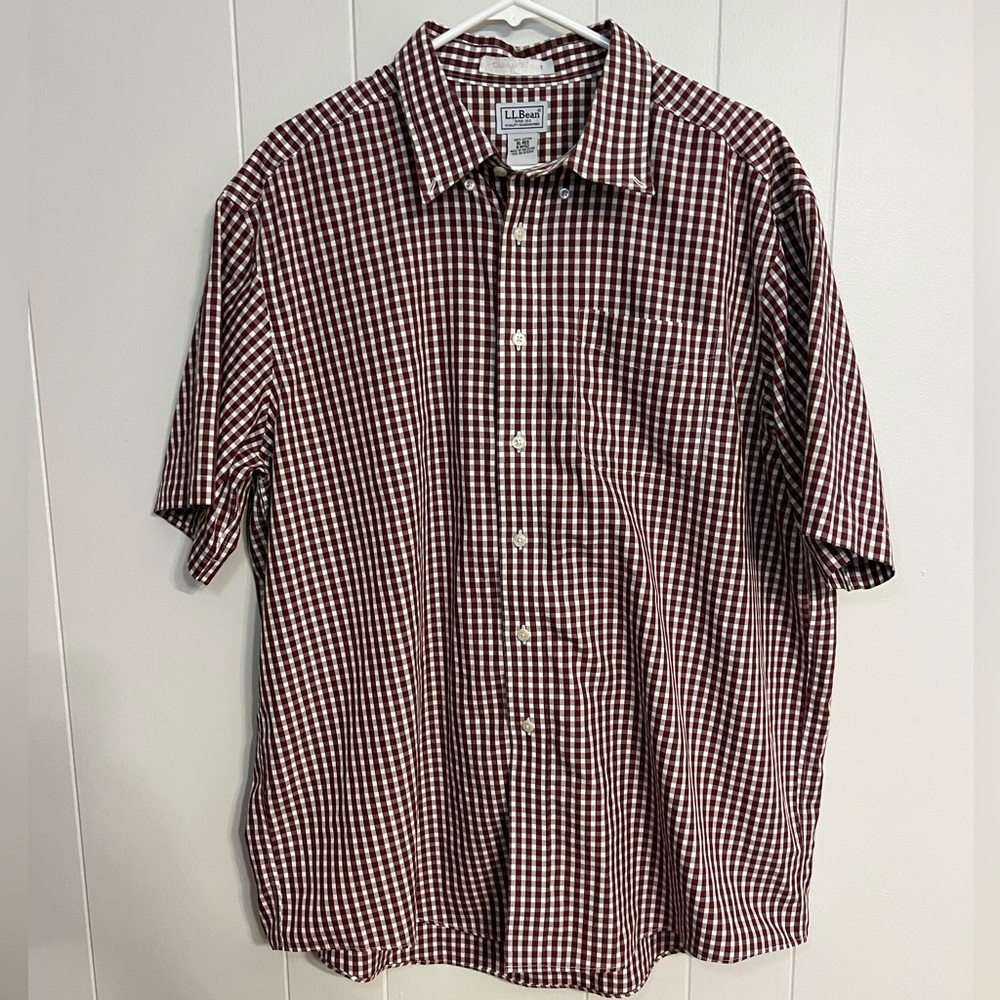 L.L. Bean short sleeve‎ button-down size XL